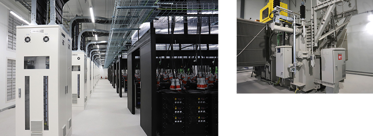 데이터홀과 변전설비